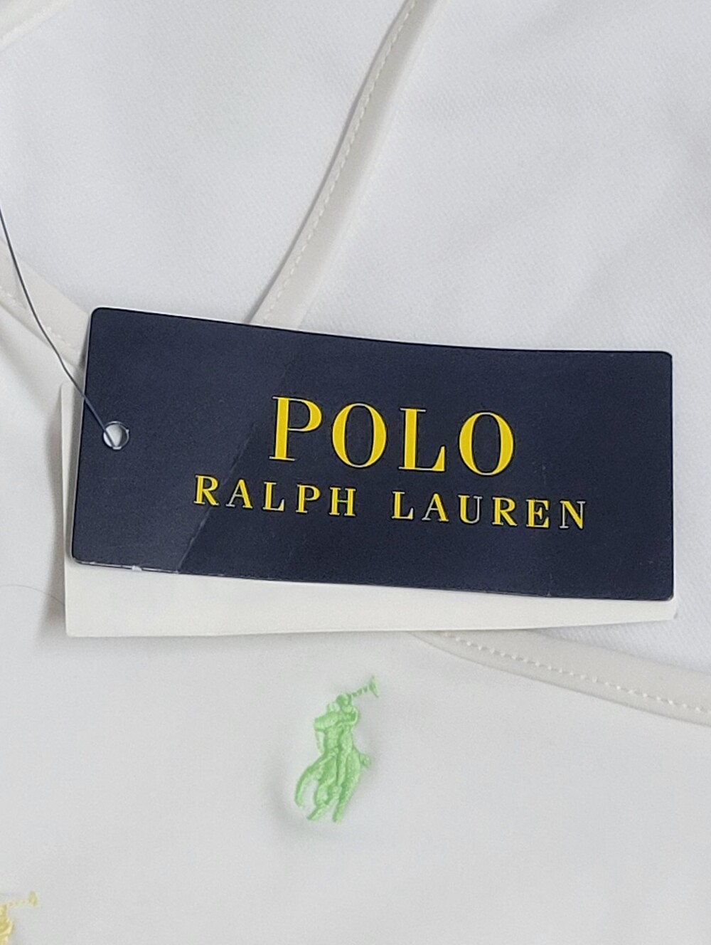 Polo Ralph Lauren NWT White One-Piece Girls Swimsuit with Multicolor Pony Logo. - Picture 2 of 16